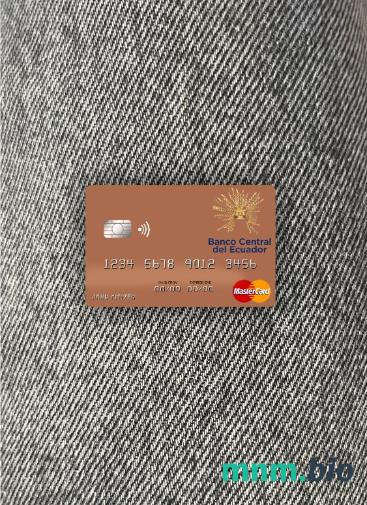 Sao Tome and Principe Banco Ecuador wygląd zdjęcia mastercard skan PSD + zdjęcie